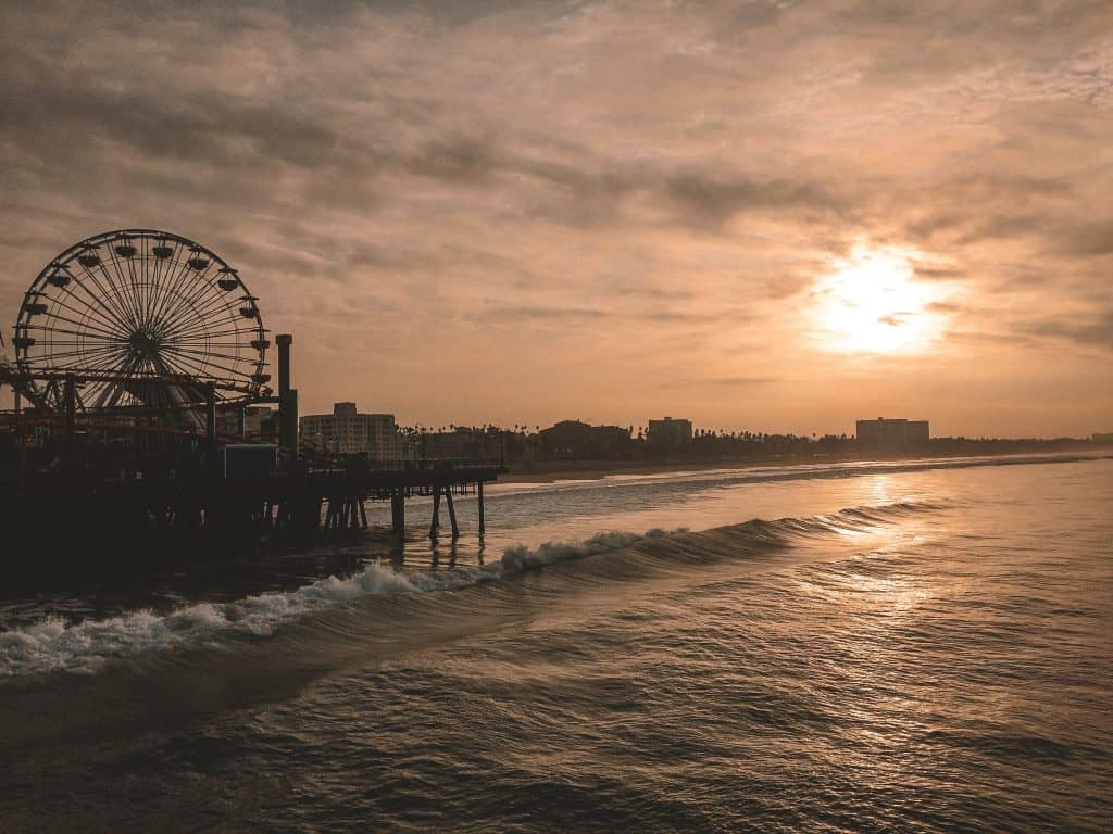 Sunrise at Santa Monica Pier, Los Angeles, California- 2 Days in Los Angeles