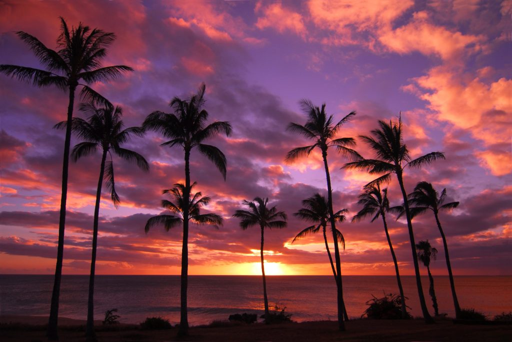 Sunset in Molokai - Backpacking Hawaii