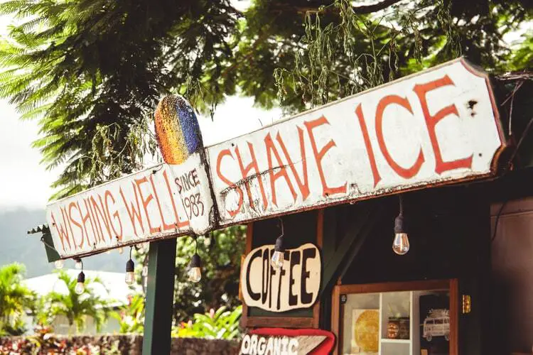 Shave & Ice-cream joint in Kauai- One Week in Kauai